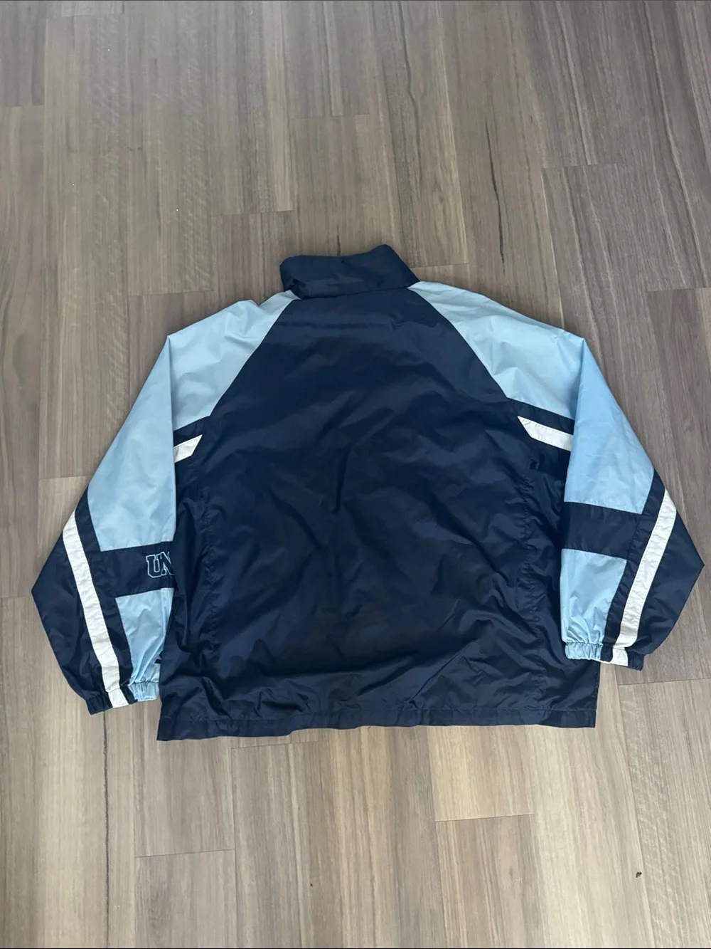 STARTER Navy and Light Blue UNC Windbreaker Jacket